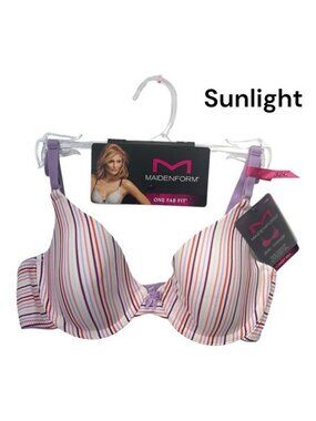 MAIDENFORM Women's Size 32C One Fab Fit T-Shirt Bra Demi Underwire 07959-B48 NWT